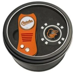 Baltimore Orioles Divot Tool & Golf Chip Personalized Tin Gift Set