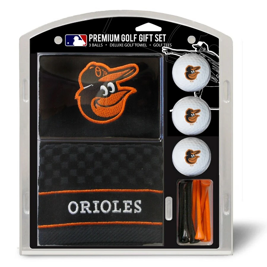 Baltimore Orioles Embroidered Golf Gift Set 1 Baltimore Orioles Embroidered Golf Gift Set
