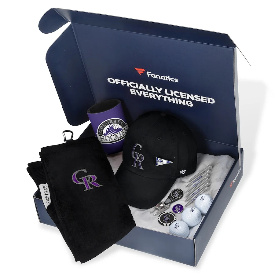 Colorado Rockies Fanatics Pack Golf-Themed Gift Box - $105+ Value
