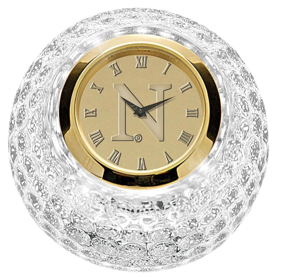 Northwestern Wildcats Crystal Golf Ball Clock - Gold 1 Northwestern Wildcats Crystal Golf Ball Clock - Gold