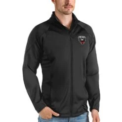D.C. United Antigua Links Full-Zip Golf Jacket - Black