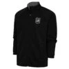 LAFC Antigua Brushed Metallic Logo Links Full-Zip Golf Jacket - Black
