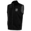 LAFC Antigua Brushed Metallic Logo Links Full-Zip Golf Vest - Black