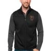 Real Salt Lake Antigua Primary Team Logo Links Full-Zip Golf Vest - Black