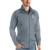 Kansas City Royals Antigua Links Full-Zip Golf Jacket - Gray