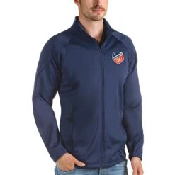 FC Cincinnati Antigua Links Full-Zip Golf Jacket - Navy