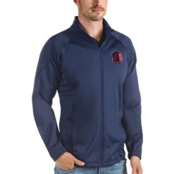 St. Louis City SC Antigua Links Full-Zip Golf Jacket - Navy