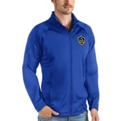 LA Galaxy Antigua Links Full-Zip Golf Jacket - Royal