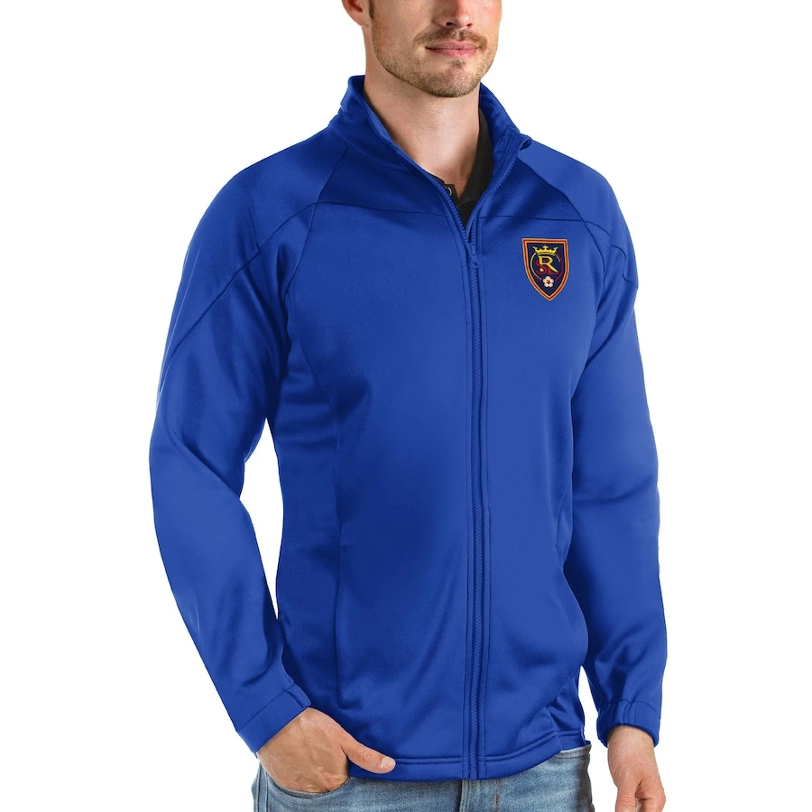 Real Salt Lake Antigua Links Full-Zip Golf Jacket - Royal 1 Real Salt Lake Antigua Links Full-Zip Golf Jacket - Royal