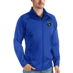 San Jose Earthquakes Antigua Links Full-Zip Golf Jacket - Royal