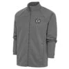 Atlanta United FC Antigua Brushed Metallic Logo Links Full-Zip Golf Jacket - Steel