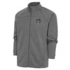 Austin FC Antigua Brushed Metallic Logo Links Full-Zip Golf Jacket - Steel