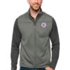 Chicago Fire Antigua Primary Team Logo Links Full-Zip Golf Vest - Steel