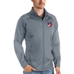 FC Dallas Antigua Links Full-Zip Golf Jacket - Steel