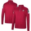 Washington State Cougars Colosseum Golf Match Quarter-Zip Windshirt - Crimson