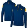 West Virginia Mountaineers Colosseum Golf Match Quarter-Zip Windshirt - Navy