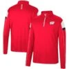 Wisconsin Badgers Colosseum Golf Match Quarter-Zip Windshirt - Red