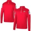 Ohio State Buckeyes Colosseum Golf Match Quarter-Zip Windshirt - Scarlet