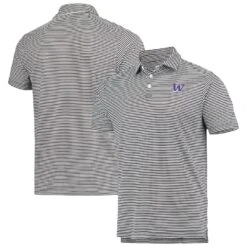 Washington Huskies Columbia Golf Club Invite Omni-Wick Polo - Black