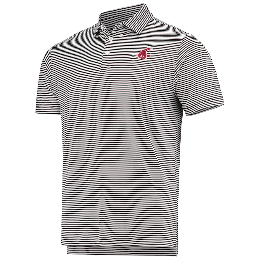 Washington State Cougars Columbia Golf Club Invite Omni-Wick Polo - Black 2 Washington State Cougars Columbia Golf Club Invite Omni-Wick Polo - Black - Image 2
