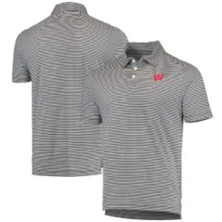 Wisconsin Badgers Columbia Golf Club Invite Omni-Wick Polo - Black