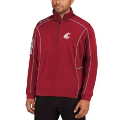 Washington State Cougars Columbia Golf Shotgun Quarter-Zip Pullover - Crimson -Golf Team Related Shop mens columbia golf crimson washington state cougars shotgun quarter zip pullover pi2334000 altimages ff 2334699alt4 full