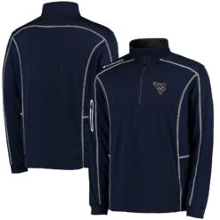 West Virginia Mountaineers Columbia Golf Shotgun Quarter-Zip Pullover - Navy