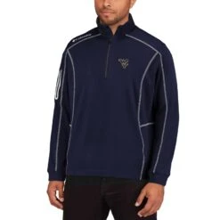 West Virginia Mountaineers Columbia Golf Shotgun Quarter-Zip Pullover - Navy -Golf Team Related Shop mens columbia golf navy west virginia mountaineers shotgun quarter zip pullover pi2334000 altimages ff 2334701alt4 full