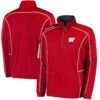 Wisconsin Badgers Columbia Golf Shotgun Omni-Wick Quarter-Zip Pullover Jacket - Red