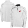Wisconsin Badgers Columbia Golf Shotgun Omni-Wick Quarter-Zip Pullover Jacket - White