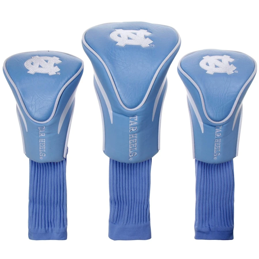 North Carolina Tar Heels 3-Pack Contour Golf Club Head Covers 1 North Carolina Tar Heels 3-Pack Contour Golf Club Head Covers