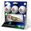 Ohio State Buckeyes 3-Pack Golf Ball Gift Set With Gold Crosshair Divot Tool