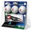 Washington State Cougars 3-Pack Golf Ball Gift Set With Black Crosshair Divot Tool