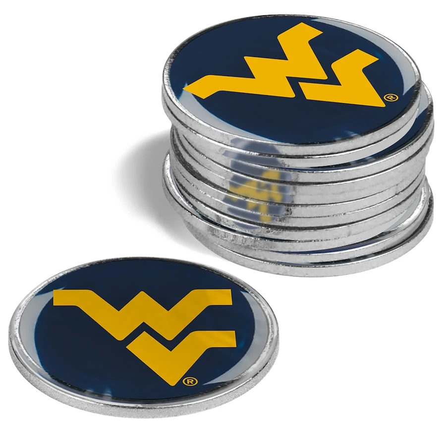 West Virginia Mountaineers 12-Pack Golf Ball Marker Set 1 West Virginia Mountaineers 12-Pack Golf Ball Marker Set