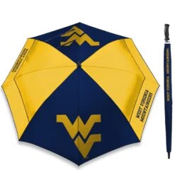 WinCraft West Virginia Mountaineers 62" WindSheer Lite Golf Umbrella