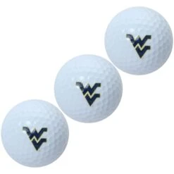 West Virginia Mountaineers Pack Of 3 Golf Balls