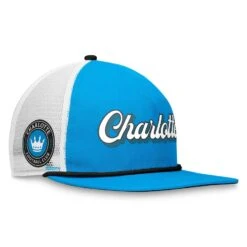 Charlotte FC Fanatics Branded True Classic Golf Snapback Hat - Blue/White