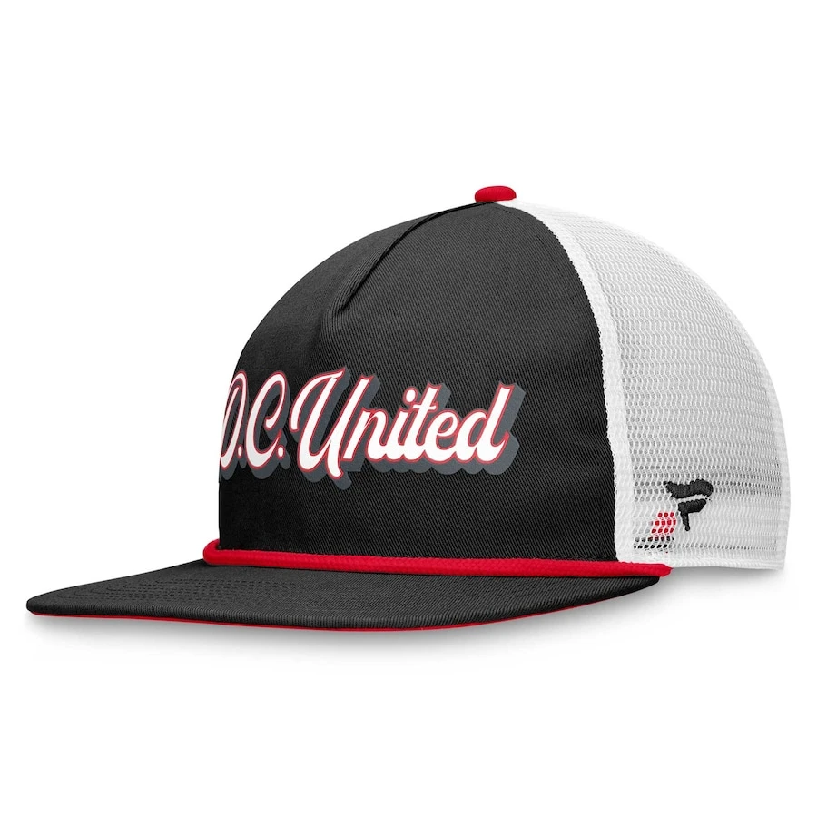 D.C. United Fanatics Branded True Classic Golf Snapback Hat - Black/White 3 D.C. United Fanatics Branded True Classic Golf Snapback Hat - Black/White - Image 3