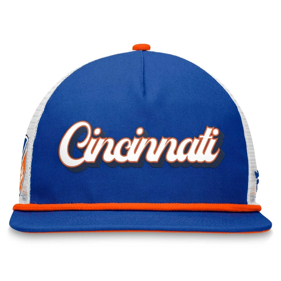 FC Cincinnati Fanatics Branded True Classic Golf Snapback Hat - Royal/White 2 FC Cincinnati Fanatics Branded True Classic Golf Snapback Hat - Royal/White - Image 2