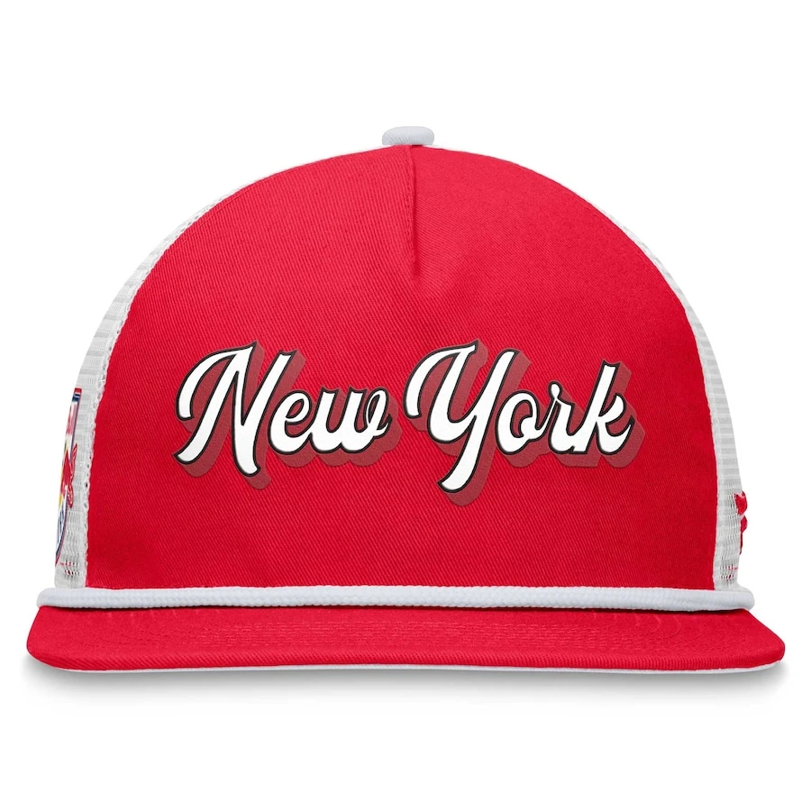 New York Red Bulls Fanatics Branded True Classic Golf Snapback Hat - Red/White 2 New York Red Bulls Fanatics Branded True Classic Golf Snapback Hat - Red/White - Image 2