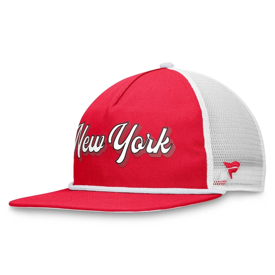 New York Red Bulls Fanatics Branded True Classic Golf Snapback Hat - Red/White 3 New York Red Bulls Fanatics Branded True Classic Golf Snapback Hat - Red/White - Image 3