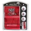 Wisconsin Badgers Embroidered Golf Gift Set