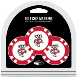Wisconsin Badgers Golf Chip 3-Pack Set