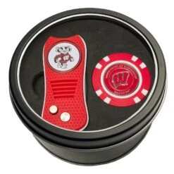 Wisconsin Badgers Switch Chip Golf Tin Set