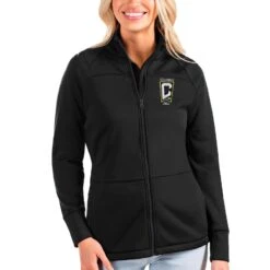 Columbus Crew Antigua Women's Links Full-Zip Golf Jacket - Black