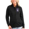 Northwestern Wildcats Antigua Women's Links Full-Zip Golf Jacket - Black