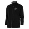 St. Louis City SC Antigua Women's Brushed Metallic Logo Links Full-Zip Golf Jacket - Black