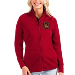 Atlanta United FC Antigua Women's Links Full-Zip Golf Jacket - Red