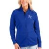 Kansas City Royals Antigua Women's Links Full-Zip Golf Jacket - Royal