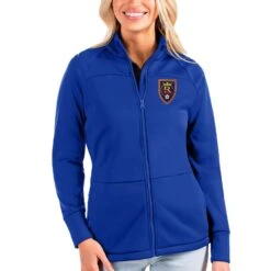 Real Salt Lake Antigua Women's Links Full-Zip Golf Jacket - Royal